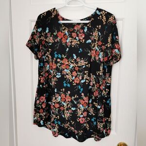 2/$40 Pleione peplum blouse size M